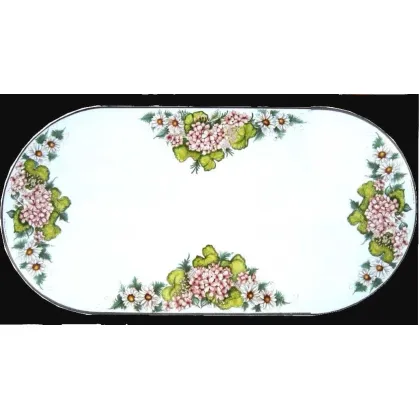 Zdjęcie Wyjątkowy blat wykonany z lawy wulkanicznej z kwiatowym zdobieniem - Ceramiche Valchida