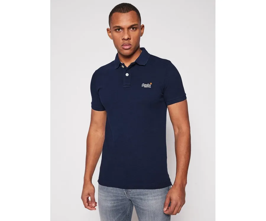 obrazek 1 Superdry Polo Classic Pique M1110031A Granatowy Regular Fit