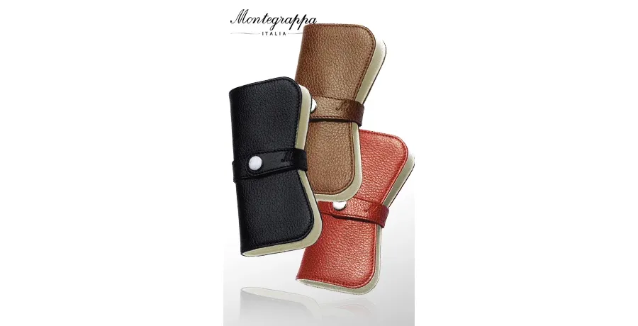obrazek 3 Czarne Damskie Etui na Dwa Przybory Montegrappa