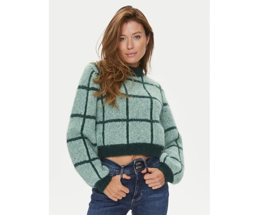 obrazek 1 Guess Sweter Nadia W3BR78 Z3BP0 Zielony Regular Fit