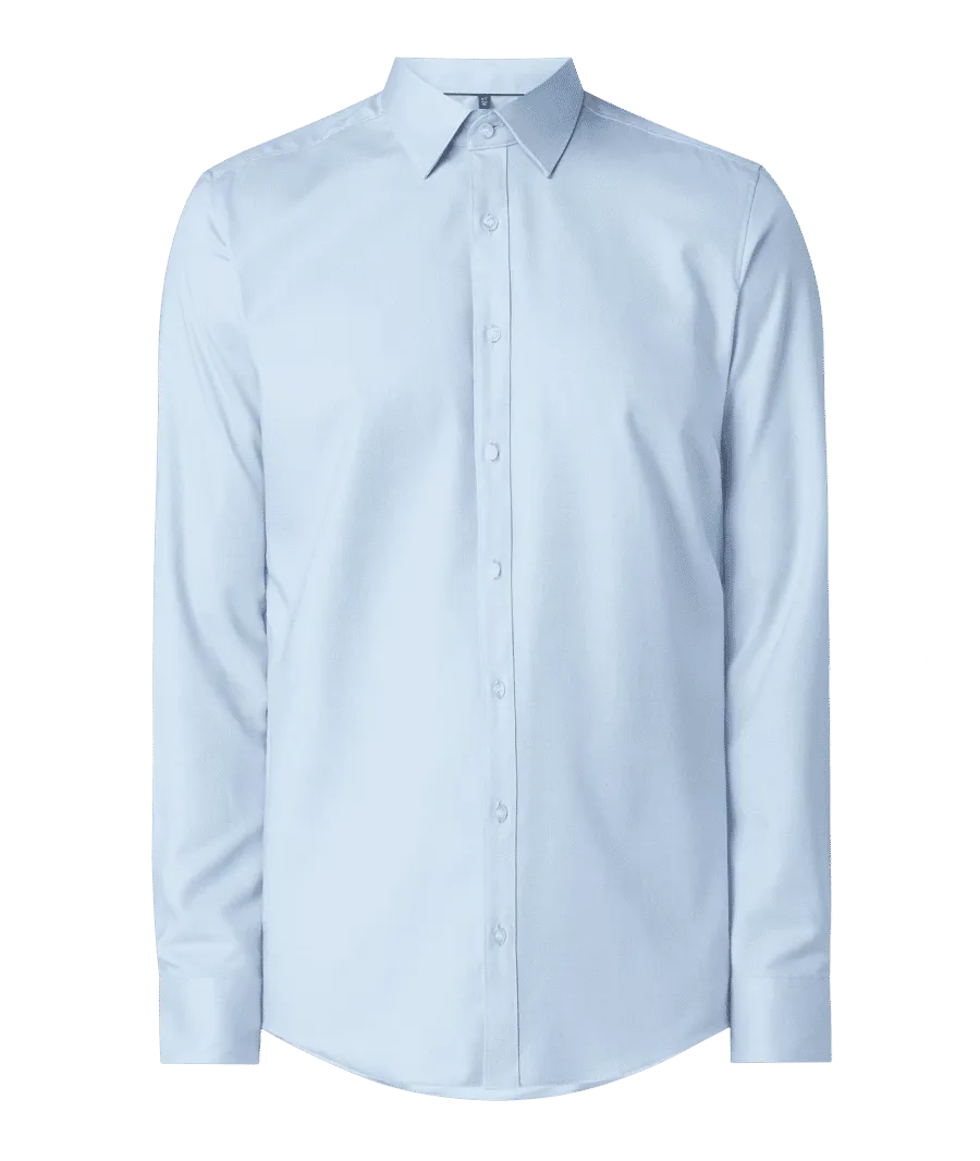 obrazek 1 Koszula biznesowa o kroju slim fit z diagonalu