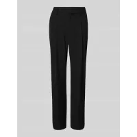 Zdjęcie Spodnie o kroju regular fit z zakładkami w pasie i szlufkami na pasek model ‘Calla’