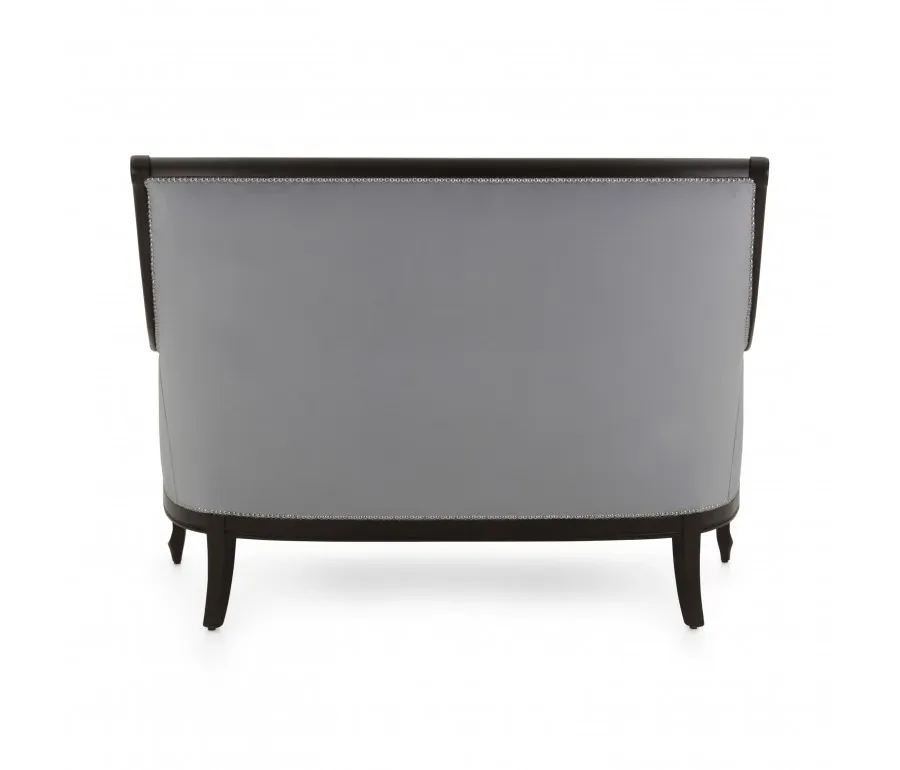 obrazek 3 Szara elegancka sofa 2-osobowa w stylu klasycznym - Sevensedie