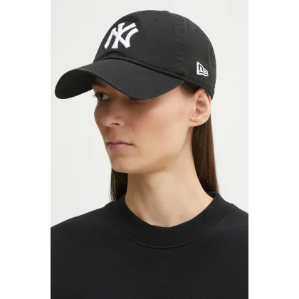 Zdjęcie New Era czapka z daszkiem bawełniana Washed 920 NYY kolor czarny z aplikacją 60579076