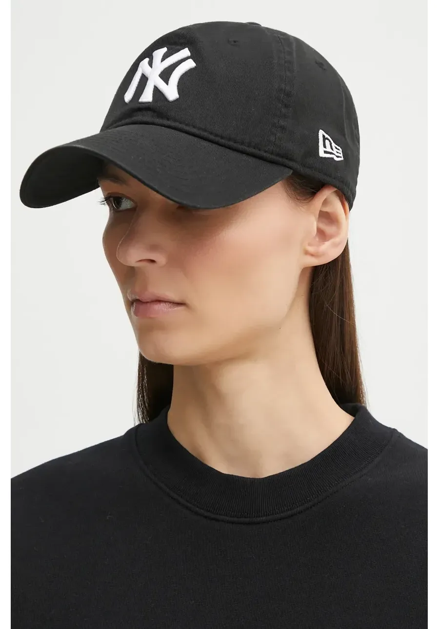 obrazek 1 New Era czapka z daszkiem bawełniana Washed 920 NYY kolor czarny z aplikacją 60579076