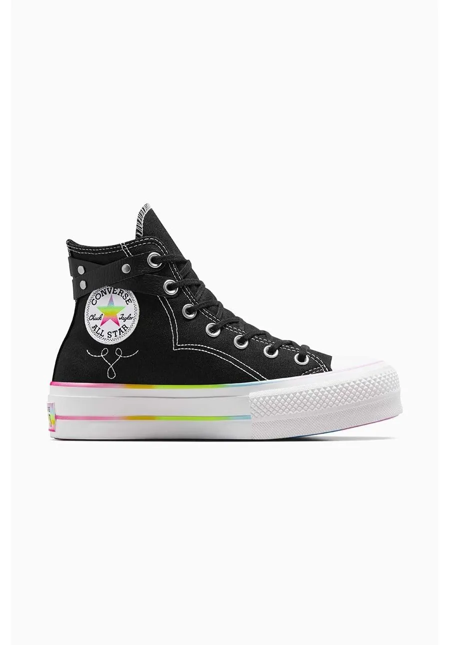 obrazek 1 Converse trampki Chuck Taylor All Star Lift Hi Pride damskie kolor czarny A10218C