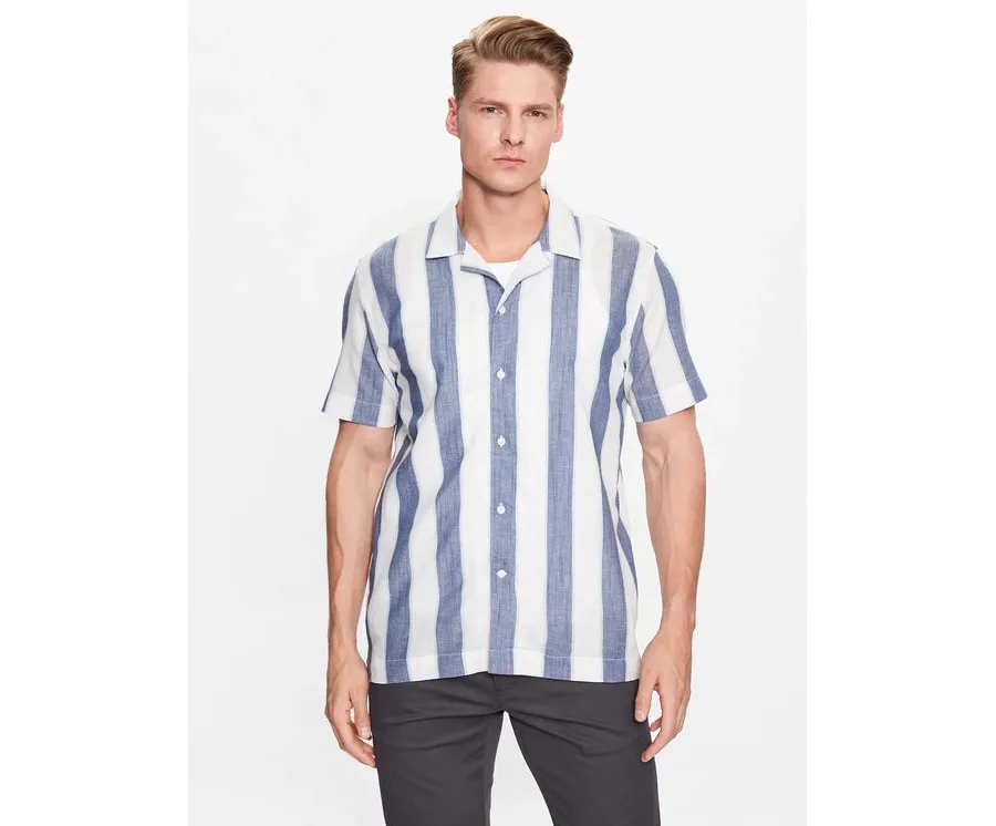 obrazek 1 Lindbergh Koszula 30-203419 Niebieski Relaxed Fit