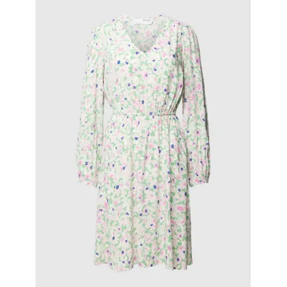 Zdjęcie Sukienka o długości do kolan z wiskozy z kwiatowym wzorem model ‘MALIDA’