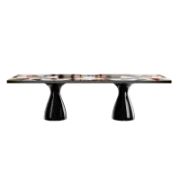 Picture A stylish, unique table on two legs for the dining room
