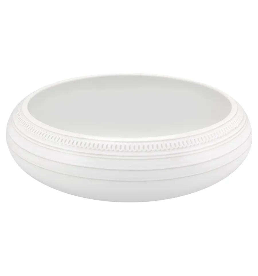 obrazek 1 Miska na sałatki z porcelany Ornament z białym rzeźbiarskim zdobieniem - Vista Alegre