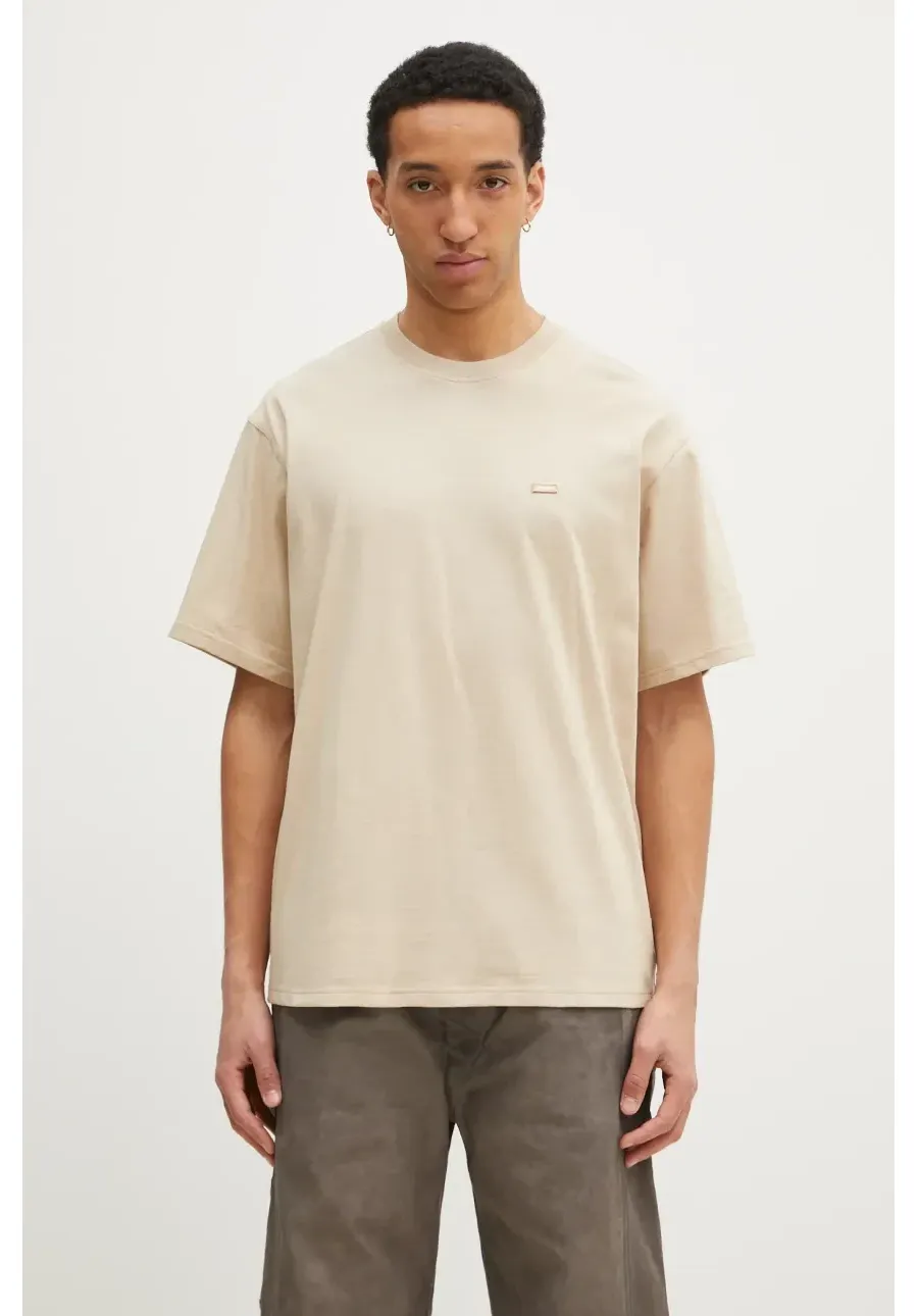 obrazek 1 Dickies t-shirt bawełniany Clancy Heavyweight Tee Ss Irish Cream męski kolor beżowy gładki DK0A4Z4LF951