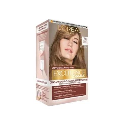 Zdjęcie L'Oréal Paris Excellence Crème Nudes 7U - Universal Blonde Farba do włosów 1 szt.