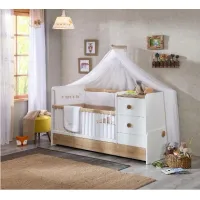 Picture A charming baby bed with a changing table - Cilek