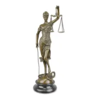 Picture Luxurious bronze sculpture of justice