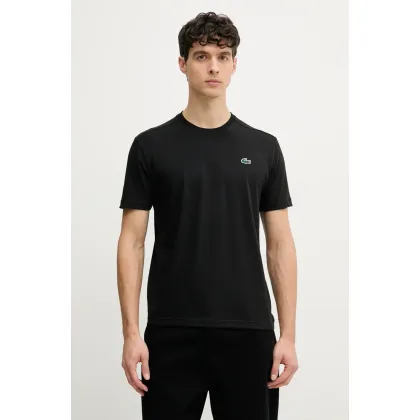 Zdjęcie Lacoste t-shirt męski kolor czarny gładki