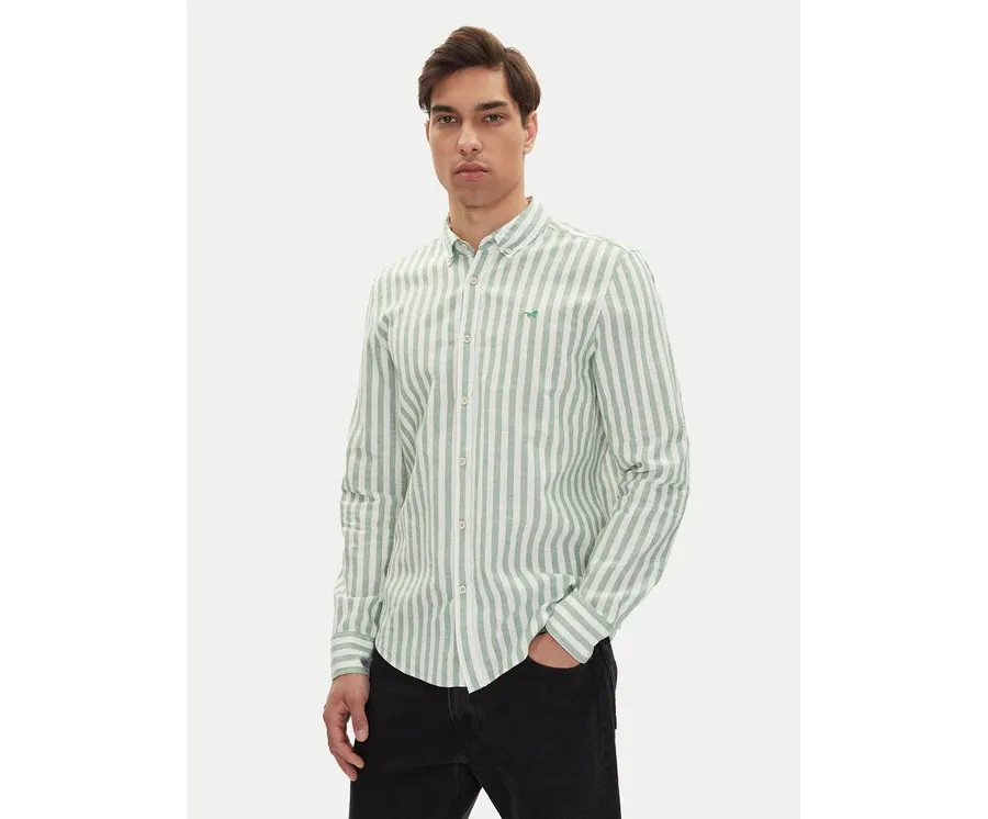 obrazek 1 Mustang Koszula Rawlins 1016249 Zielony Slim Fit