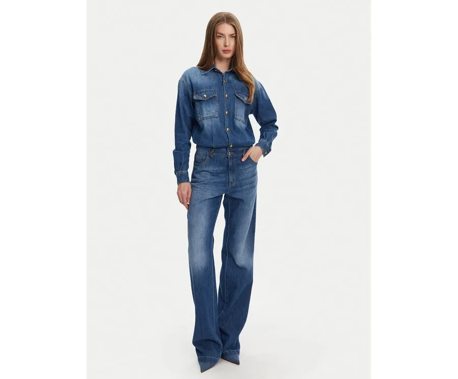 obrazek 1 Elisabetta Franchi Kombinezon TJ-38D-51E2 Niebieski Regular Fit