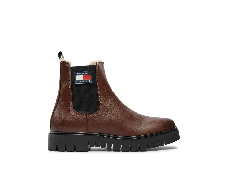 obrazek 1 Tommy Jeans Sztyblety Chelsea EN0EN02626 Brązowy