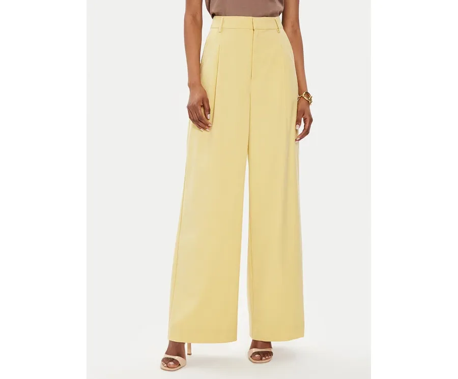 obrazek 1 Gestuz Spodnie materiałowe Paula 10906861 Żółty Relaxed Fit