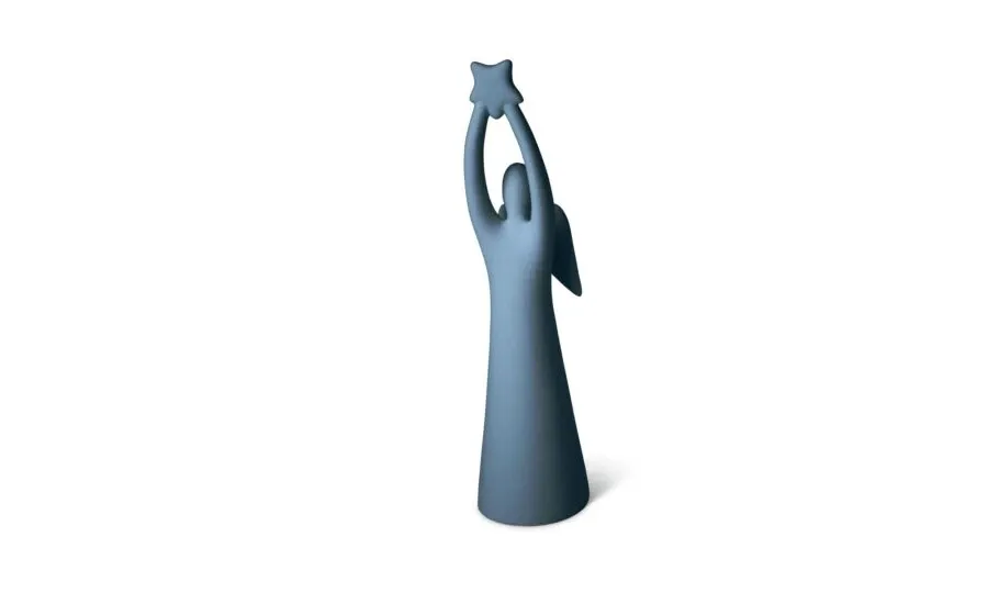 obrazek 7 Ceramiczna figurka anioła z gwiazdą