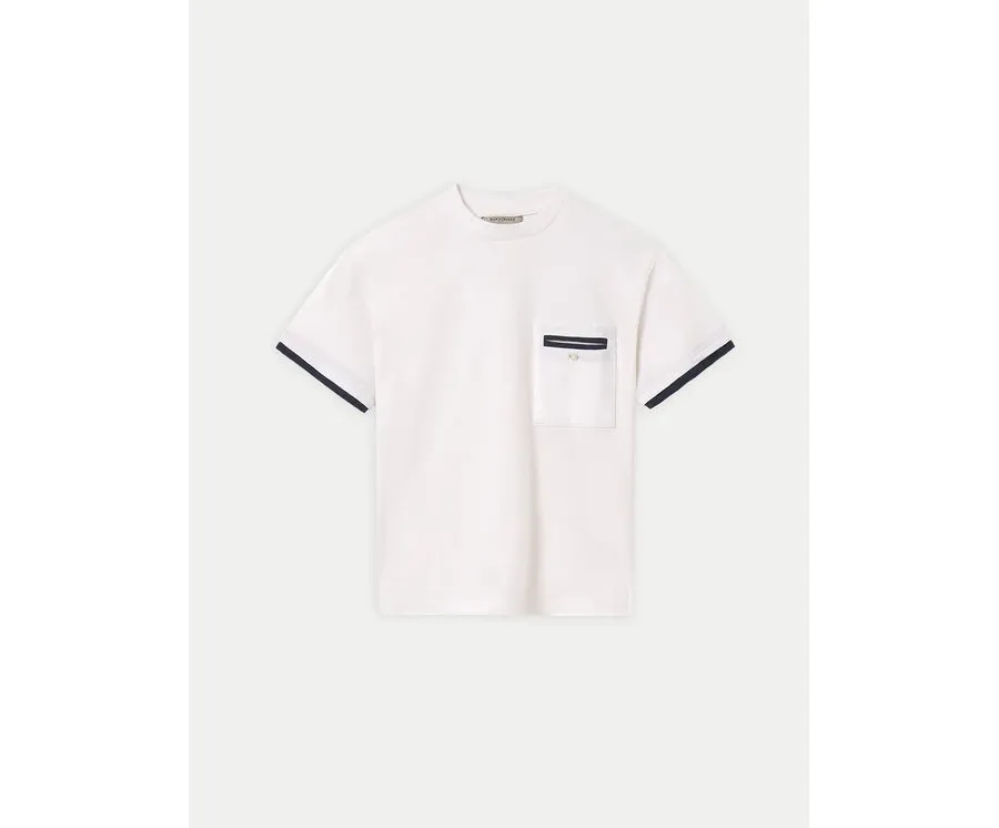 obrazek 1 Mayoral T-Shirt 6004 Biały Regular Fit
