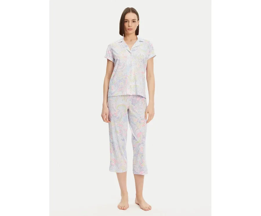 obrazek 1 LAUREN RALPH LAUREN Piżama ILN92421 Niebieski Regular Fit
