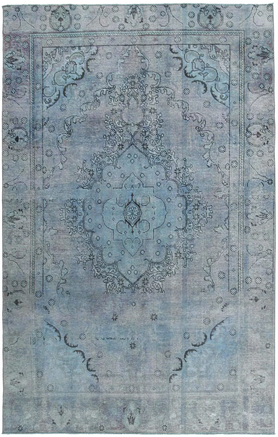 obrazek 1 Designerski niebieski dywan perski - ICE KING 1008