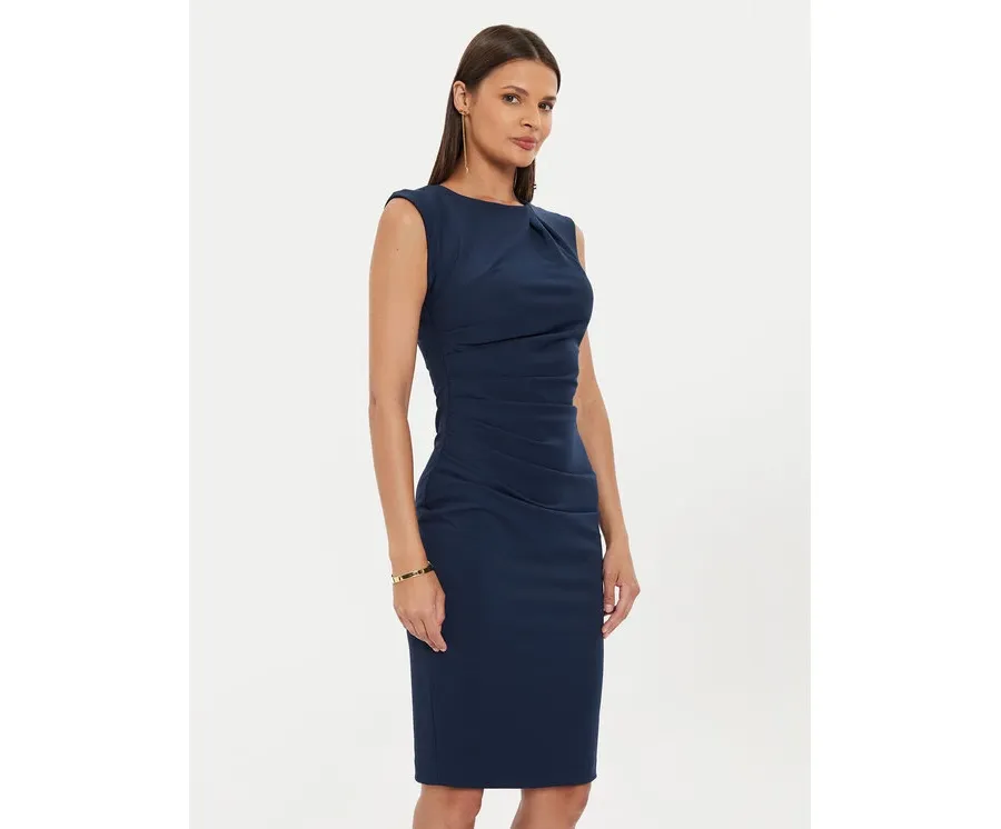 obrazek 1 Rinascimento Sukienka koktajlowa CFC0119757003 Granatowy Regular Fit