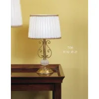 Picture Twisted brass lamp with cylindrical Murano glass shade – Il Paralume Marina