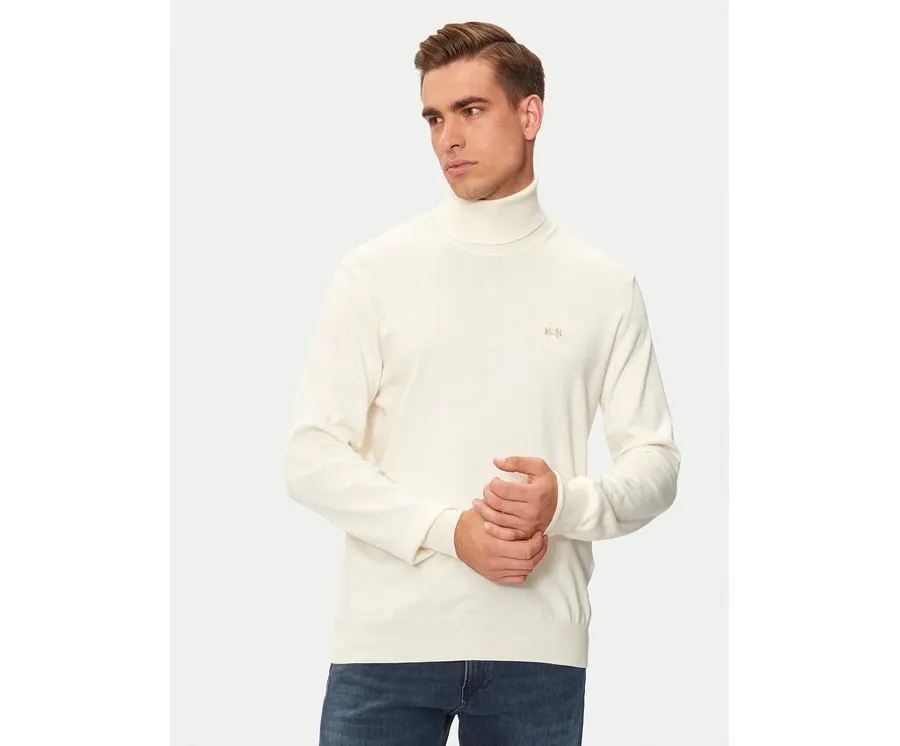 obrazek 1 La Martina Golf ZMS019 YW091 Écru Regular Fit