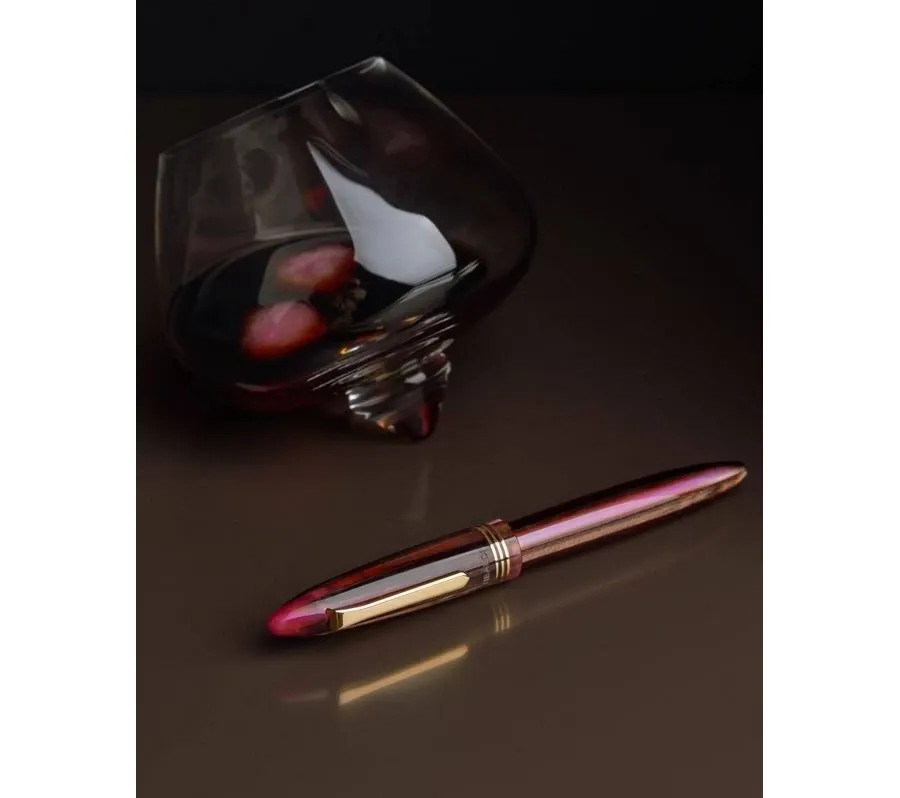 obrazek 4 Pióro wieczne Tibaldi Bononia Zany Brown, 18ct gold