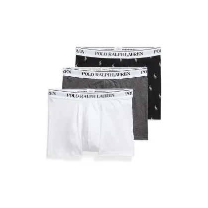 Zdjęcie Polo Ralph Lauren bokserki 3-pack męskie kolor szary 714830299