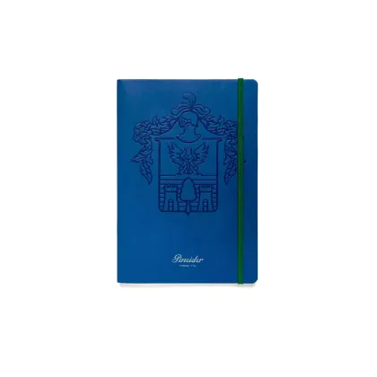 Picture Beautifully decorated unlined notebook Funky Crest Notebook