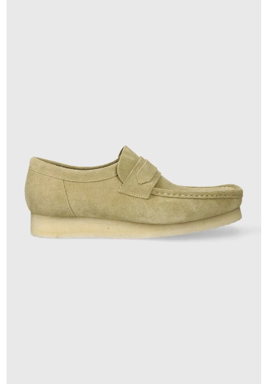 obrazek 1 Clarks Originals mokasyny zamszowe Wallabee Loafer męskie kolor beżowy 26172504