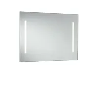 Zdjęcie Stylowe lustro z oświetleniem LED z chromowaną aluminiową ramą - Stilhaus