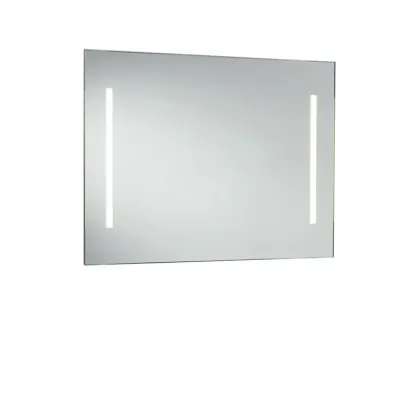 Zdjęcie Stylowe lustro z oświetleniem LED z chromowaną aluminiową ramą - Stilhaus