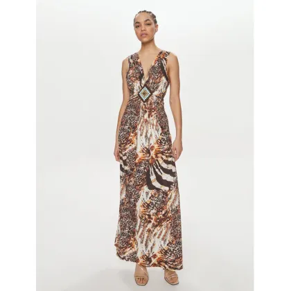 Zdjęcie LOLA CASADEMUNT Sukienka koktajlowa LS2416091 Brązowy Regular Fit