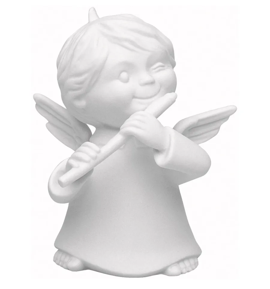 obrazek 1 Figurka aniołka grającego na flecie wykonana z porcelany - Vista Alegre