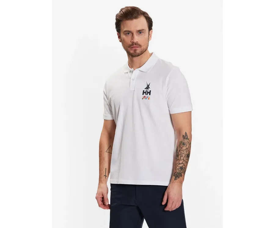 obrazek 1 Helly Hansen Polo Koster 34299 Biały Regular Fit