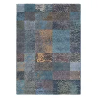 Picture Wonderful blue geometry rug - PRADO VINTAGE 21108