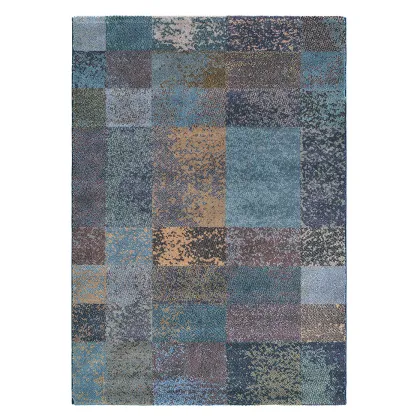 Picture Wonderful blue geometry rug - PRADO VINTAGE 21108