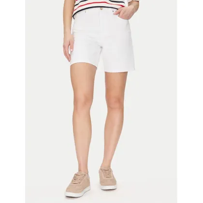 Zdjęcie Tommy Hilfiger Szorty jeansowe Dnm Straight Short Rw White WW0WW45924 Biały Regular Fit
