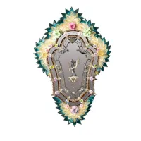 Picture Elegant mirror for classic living rooms - Ongaro & Fuga