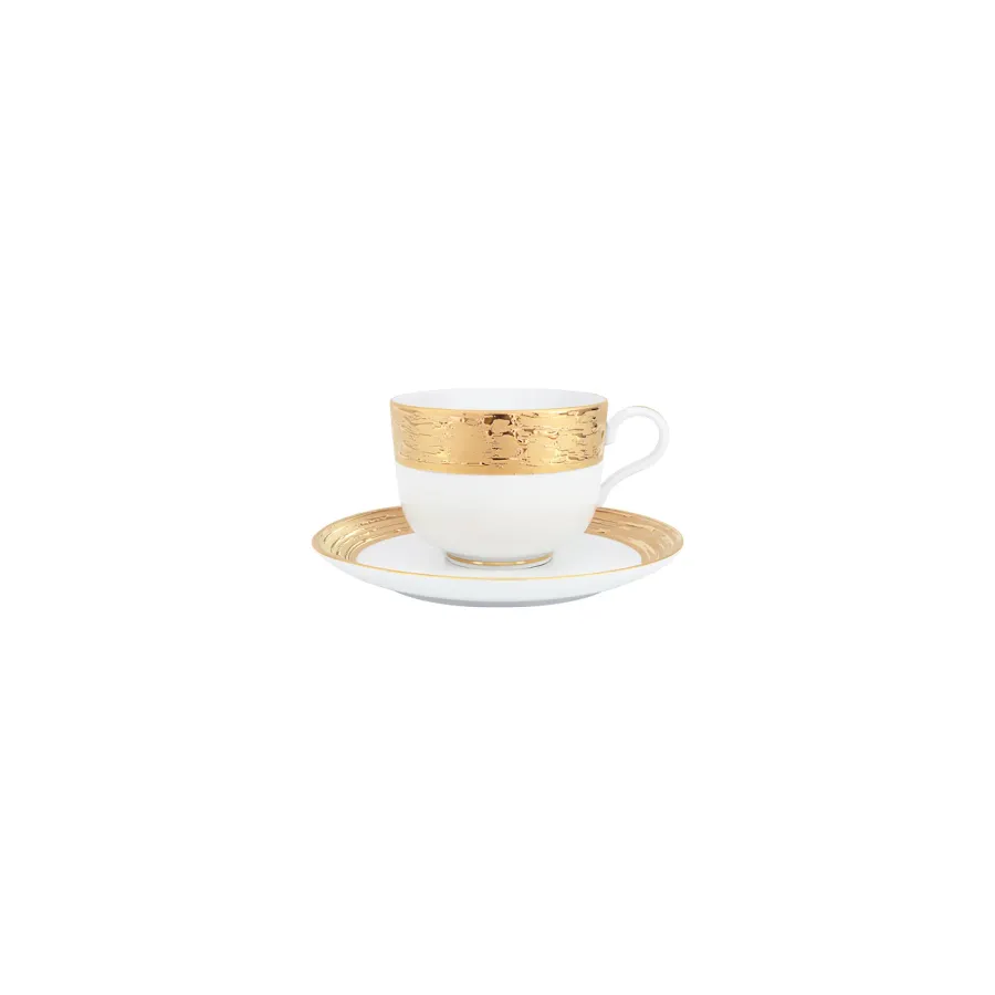 obrazek 1 Prestiżowa porcelanowa filiżanka do herbaty w komplecie ze spodeczkiem - Porcel