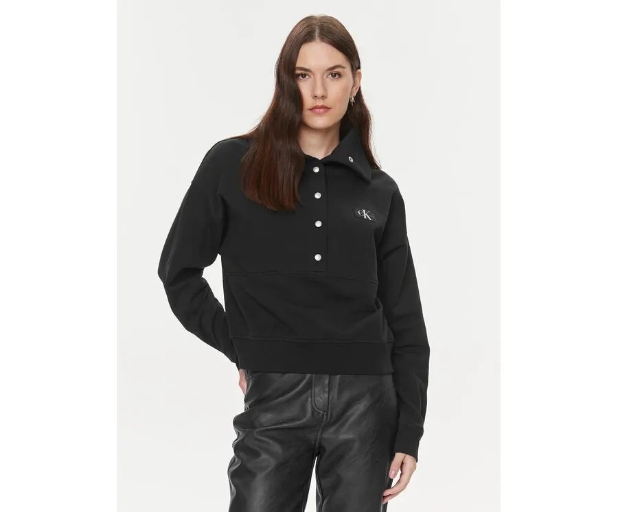 obrazek 1 Calvin Klein Jeans Bluza J20J222550 Czarny Regular Fit
