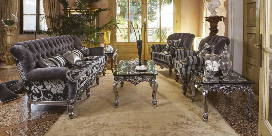 obrazek 1 Elitarna włoska trzyosobowa sofa w stylu antycznym - Morello Gianpaolo