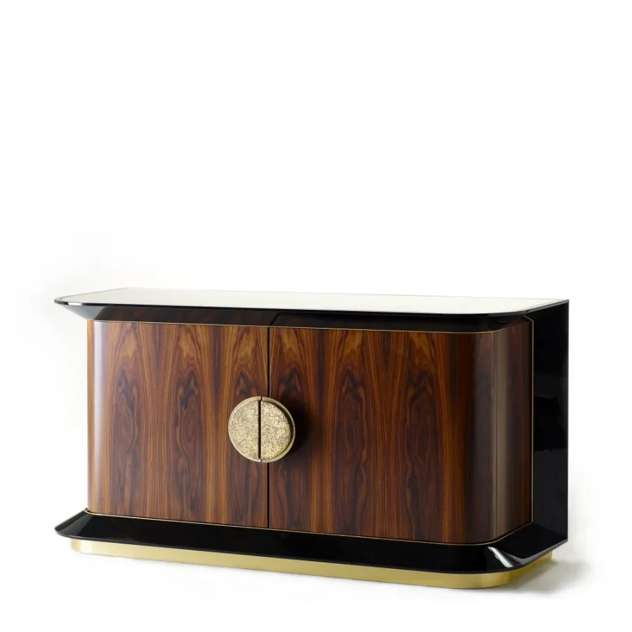 obrazek 2 Komoda z dwoma zaokrąglonymi drzwiami H.75xL.150xP.55 cm