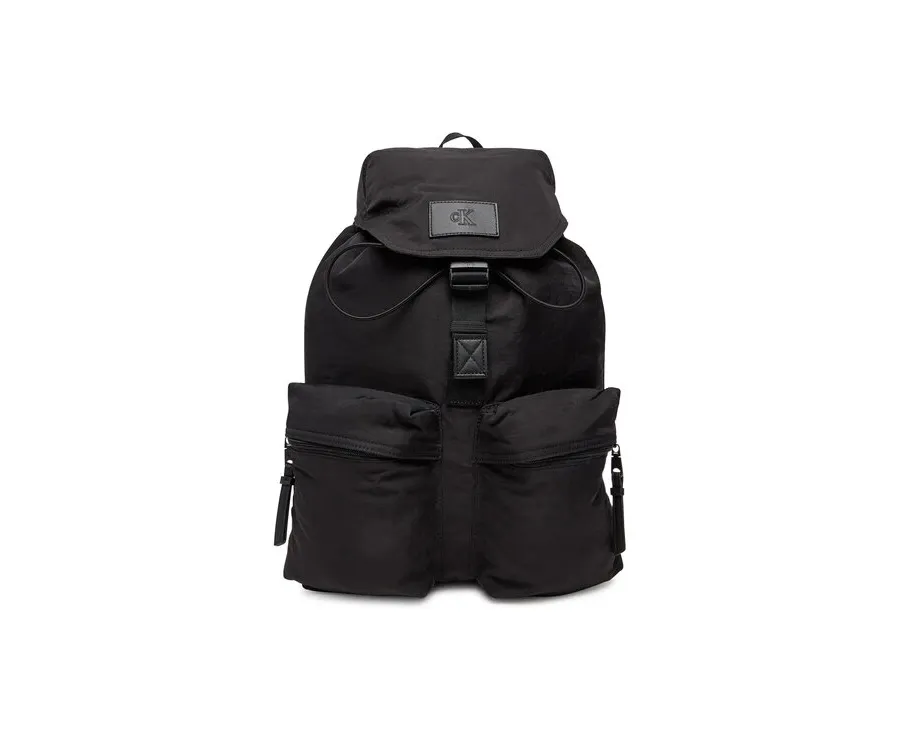 obrazek 1 Calvin Klein Jeans Plecak Metro Nylon Flap Bp 43 Ny LV04G3085G Czarny