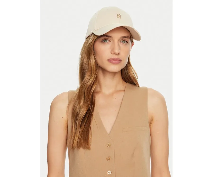obrazek 1 Tommy Hilfiger Czapka z daszkiem AW0AW16843 Écru