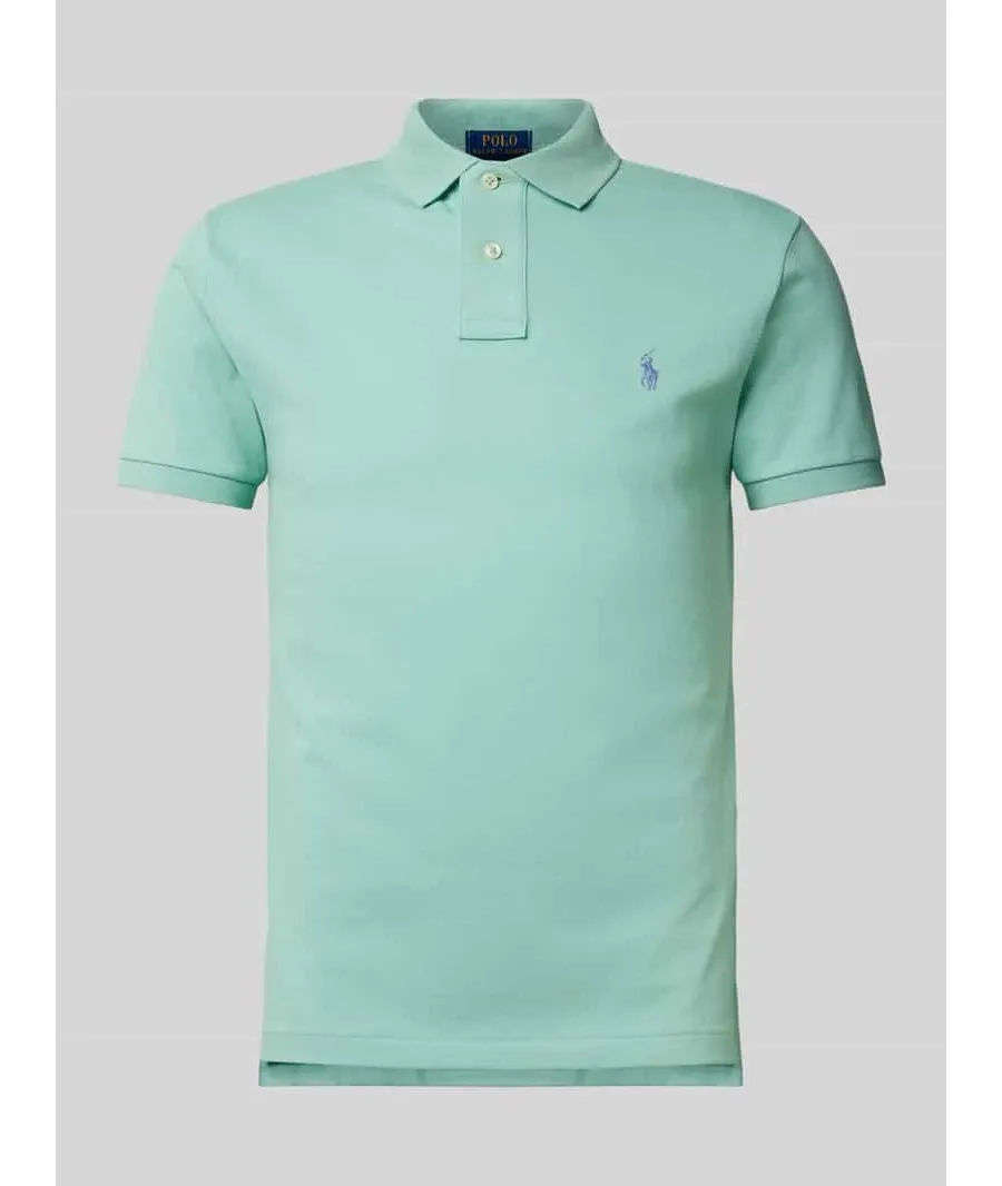 obrazek 1 Koszulka polo o kroju custom fit z czystej bawełny